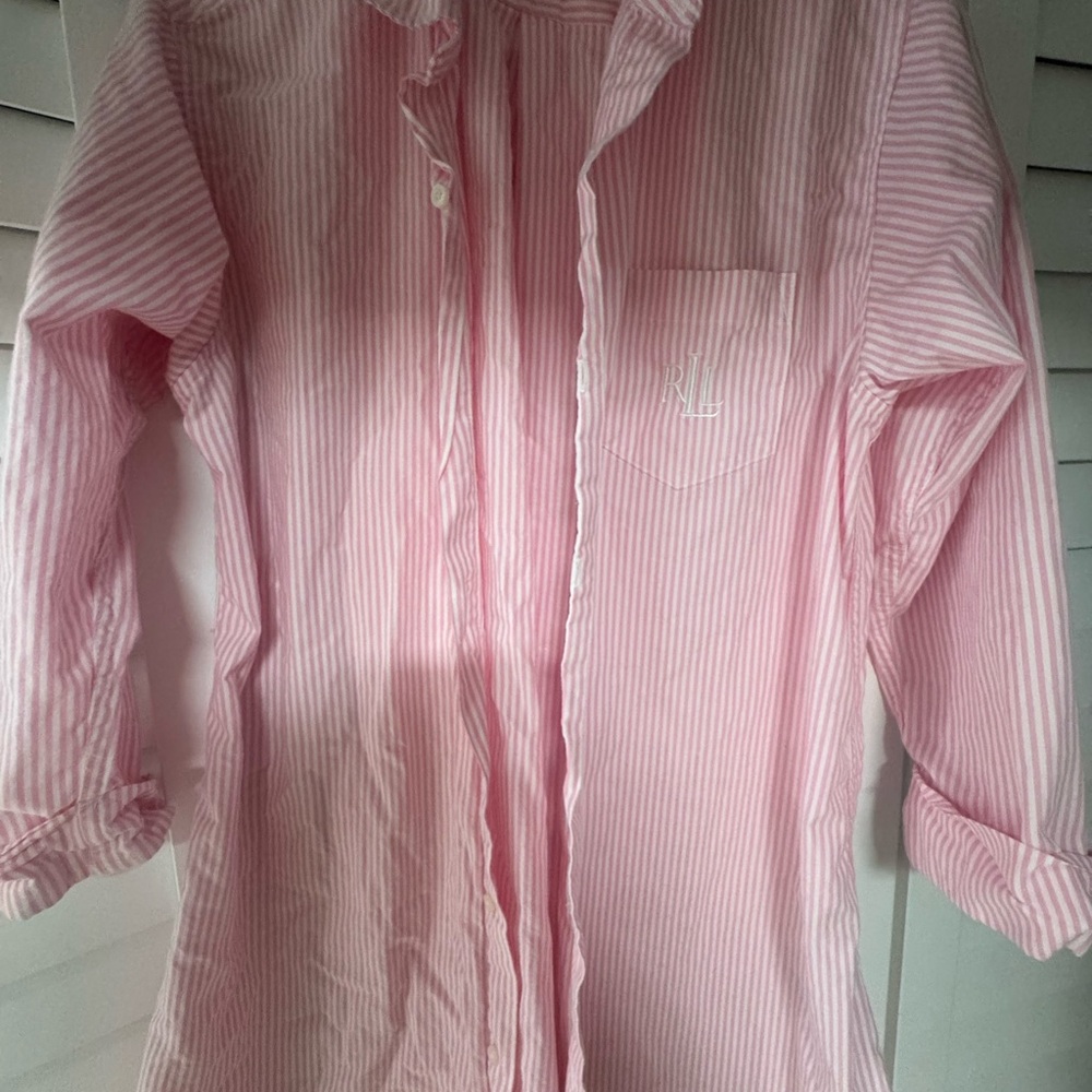 Ralph Lauren Pink Striped Casual dress/coverup